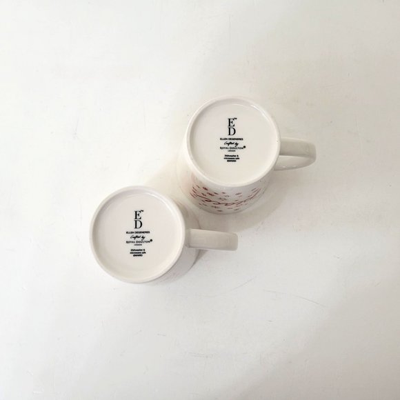 Royal Doulton Ellen Degeneres Christmas Mugs Set of Two - Picture 4 of 7